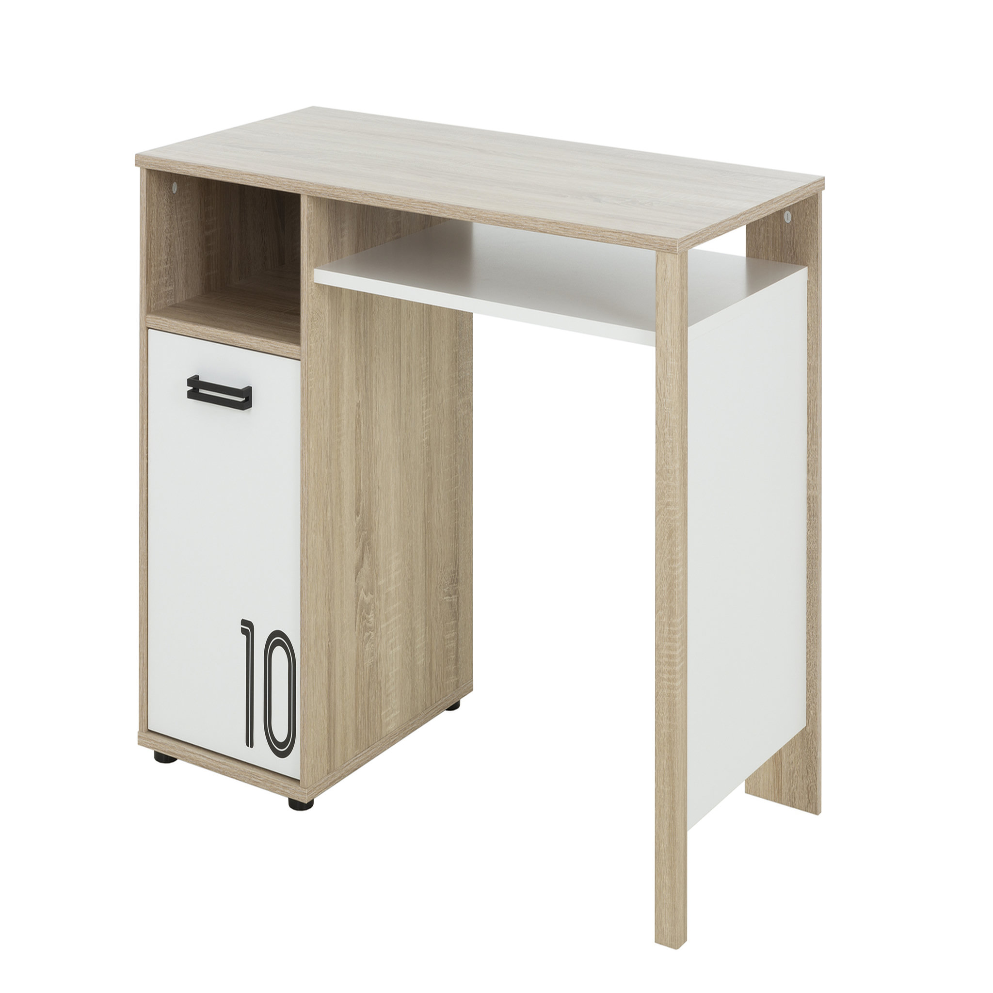 Voir la diapositive 3 : Bureau enfant 1 porte L120xH74xP60cm ALLAN
