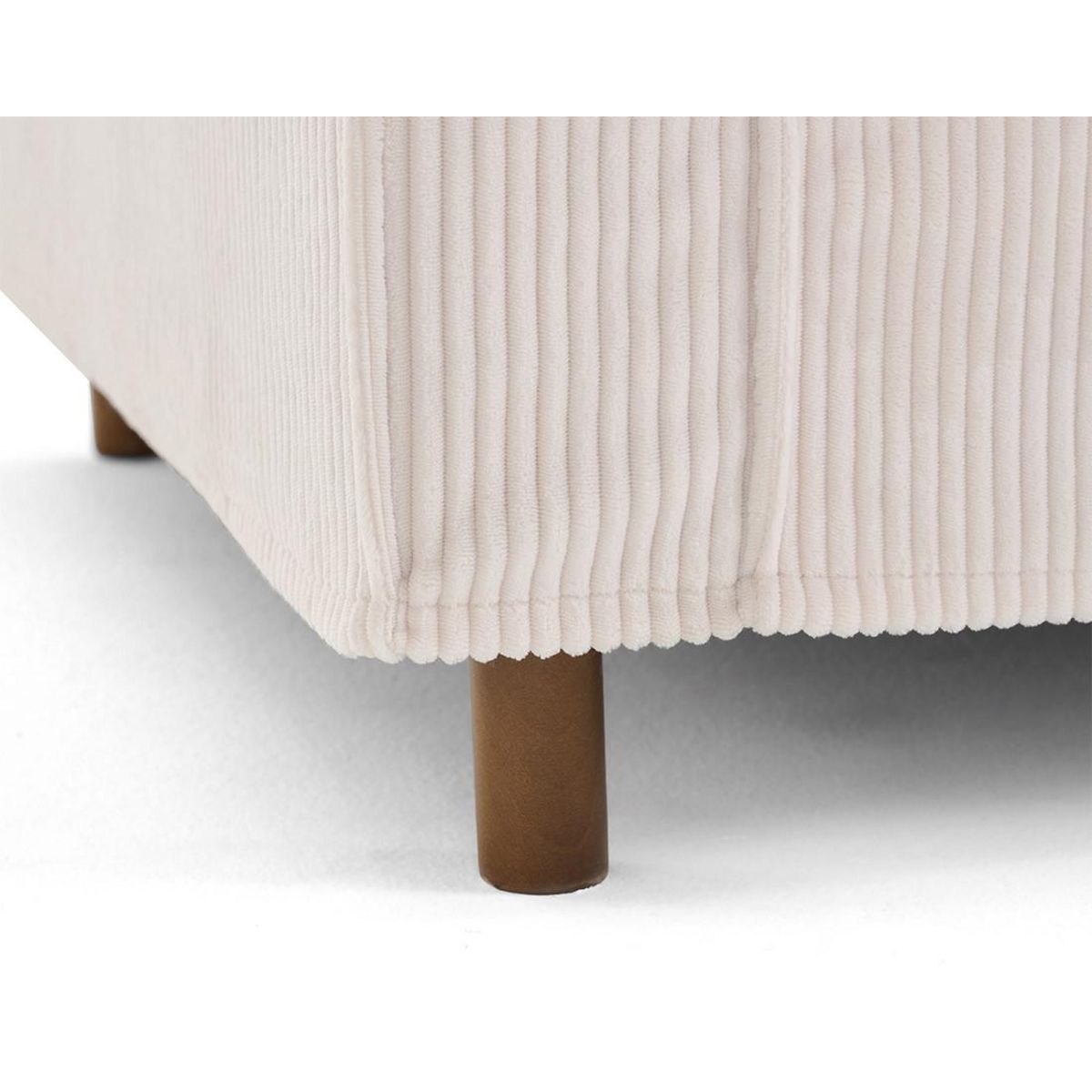 LISA DESIGN Jake - canapé déhoussable d'angle droit 5 places en velours côtelé