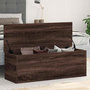 Voir la diapositive 1 : VIDAXL Boîte de rangement chene marron 102x35x35 cm bois d'ingenierie