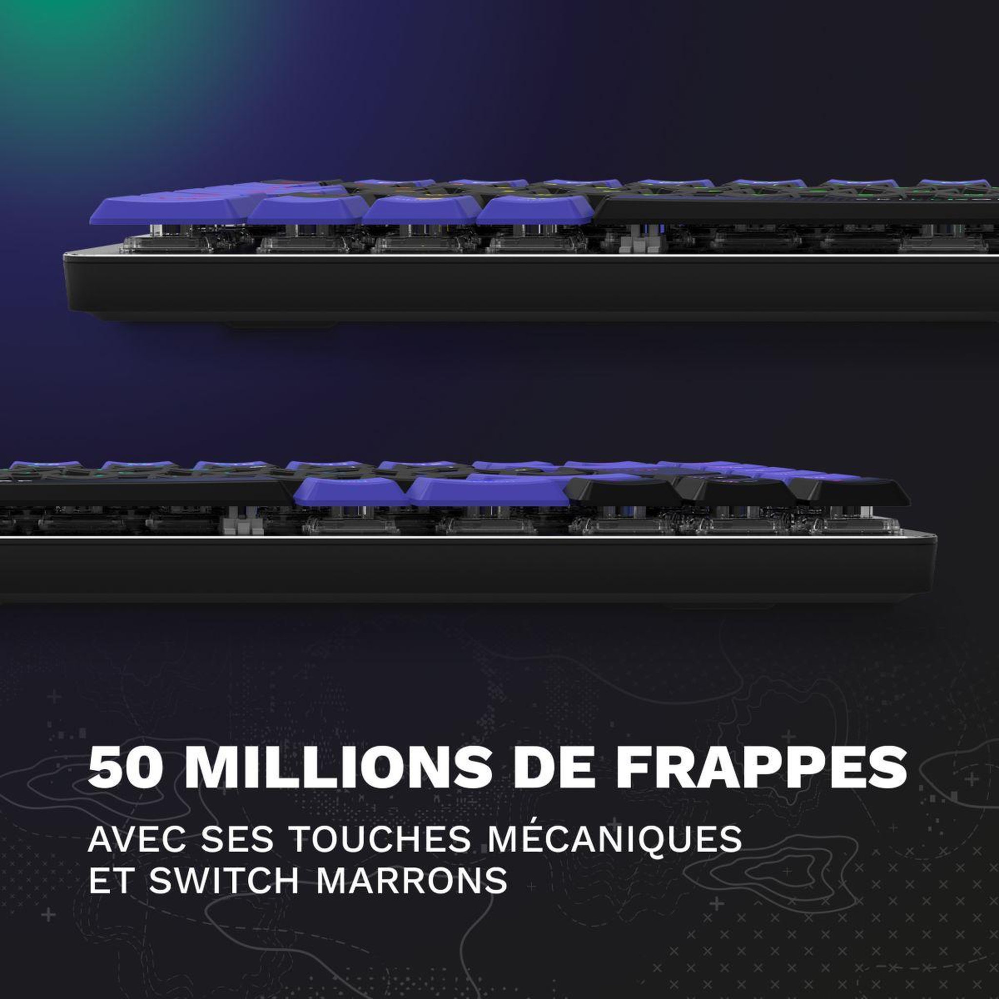 Voir la diapositive 4 : SKILLKORP Clavier gamer sans fil k20 ultimate