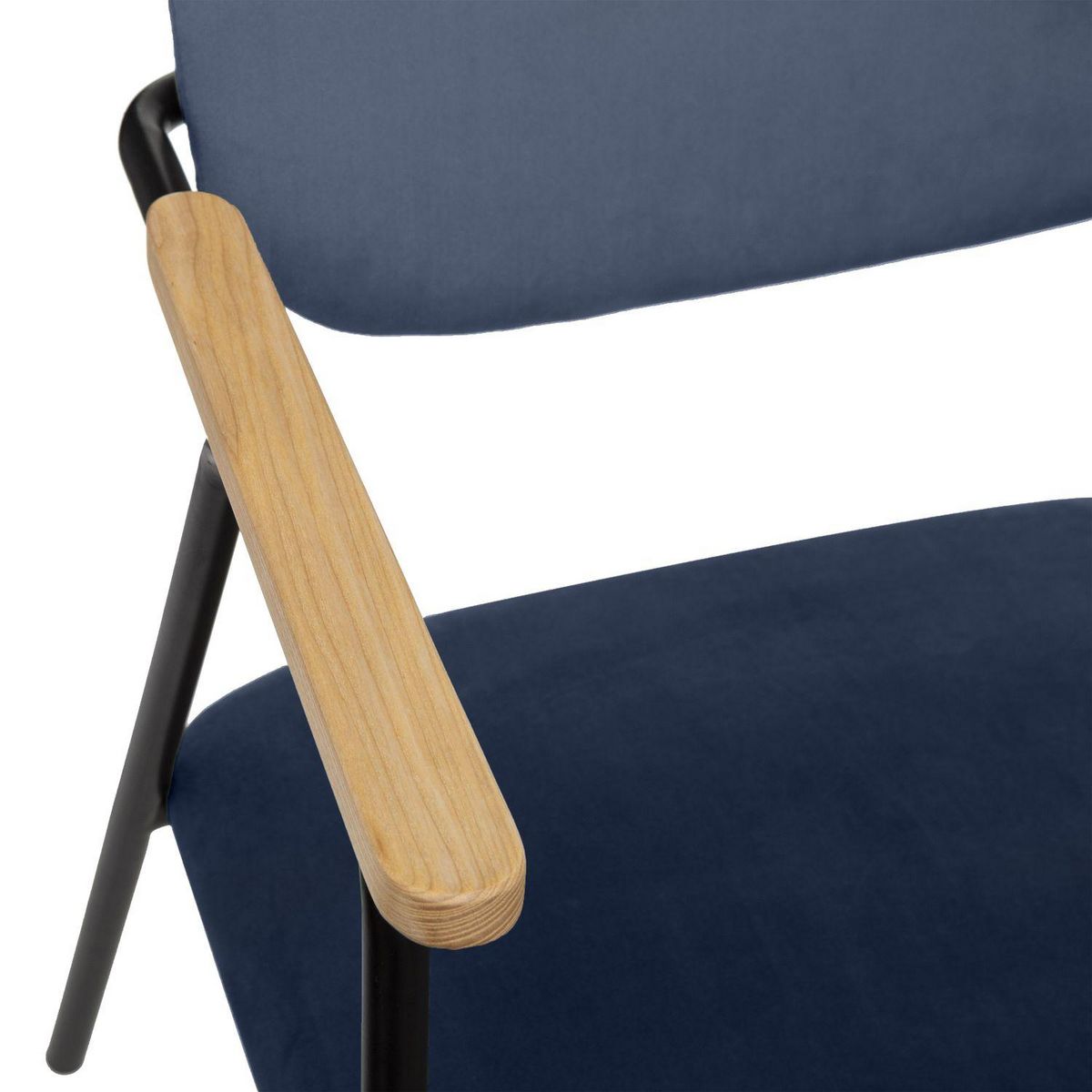 ATMOSPHERA Fauteuil design en velours Dyer