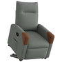 Voir la diapositive 3 : VIDAXL Fauteuil inclinable Gris fonce Tissu