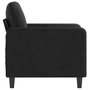 Voir la diapositive 4 : VIDAXL Fauteuil Noir 60 cm Velours