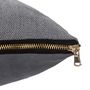 Voir la diapositive 3 : Paris Prix Coussin Déco Carré  Zipper  40x40cm Gris
