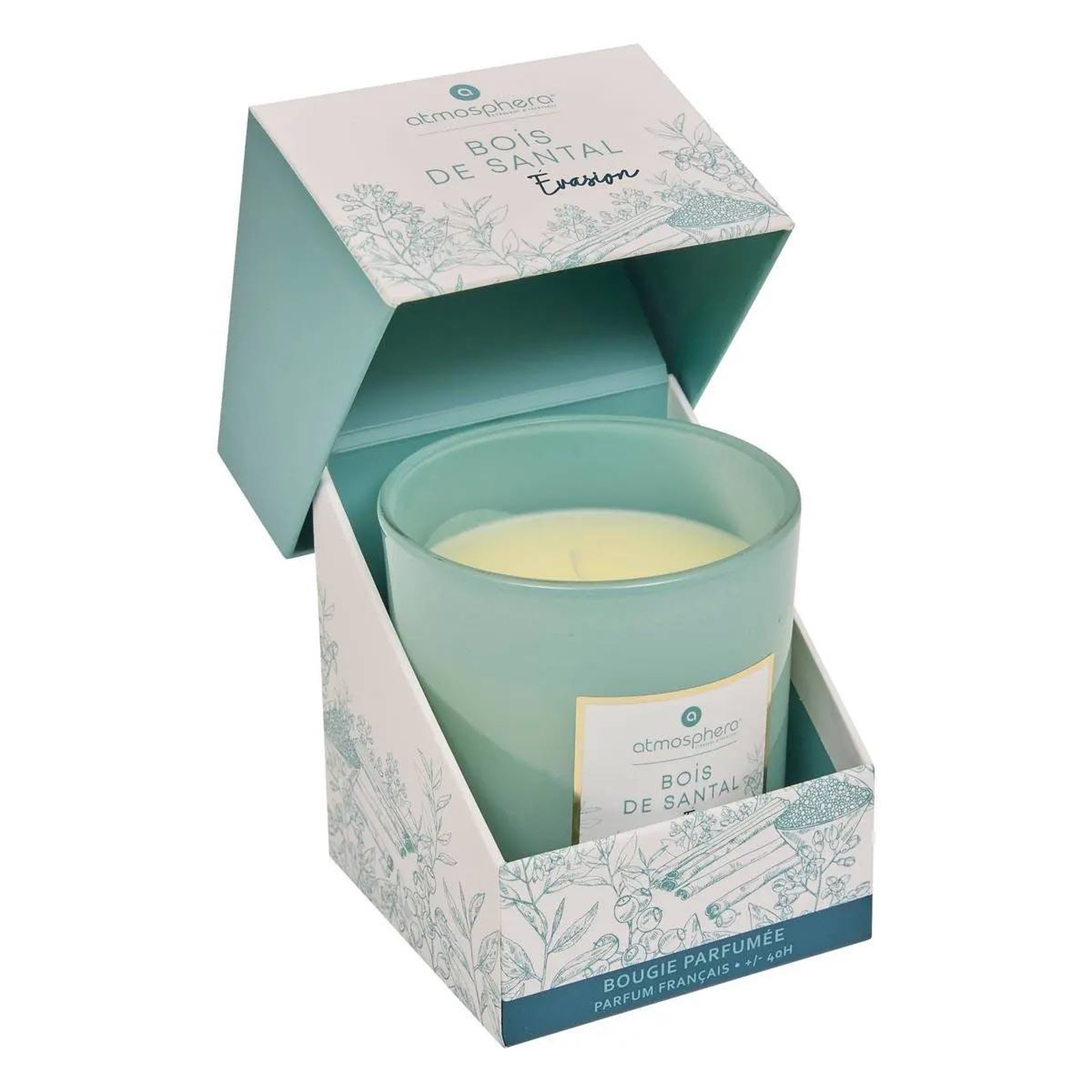 Voir la diapositive 2 : COMPTOIR DE LA BOUGIE Bougie parfumée  mael  190g bois de santal