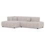 Voir la diapositive 2 : LISA DESIGN Curtis - canapé d'angle gauche 4 places en tissu texturé