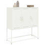 Voir la diapositive 5 : VIDAXL Buffet haut blanc 100,5x39x107 cm acier