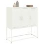 Voir la diapositive 5 : VIDAXL Buffet haut blanc 100,5x39x107 cm acier
