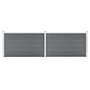 Voir la diapositive 1 : VIDAXL Cloture de jardin WPC 353x106 cm Gris