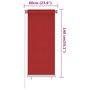 Voir la diapositive 6 : VIDAXL Store roulant d'exterieur 60x140 cm Rouge PEHD