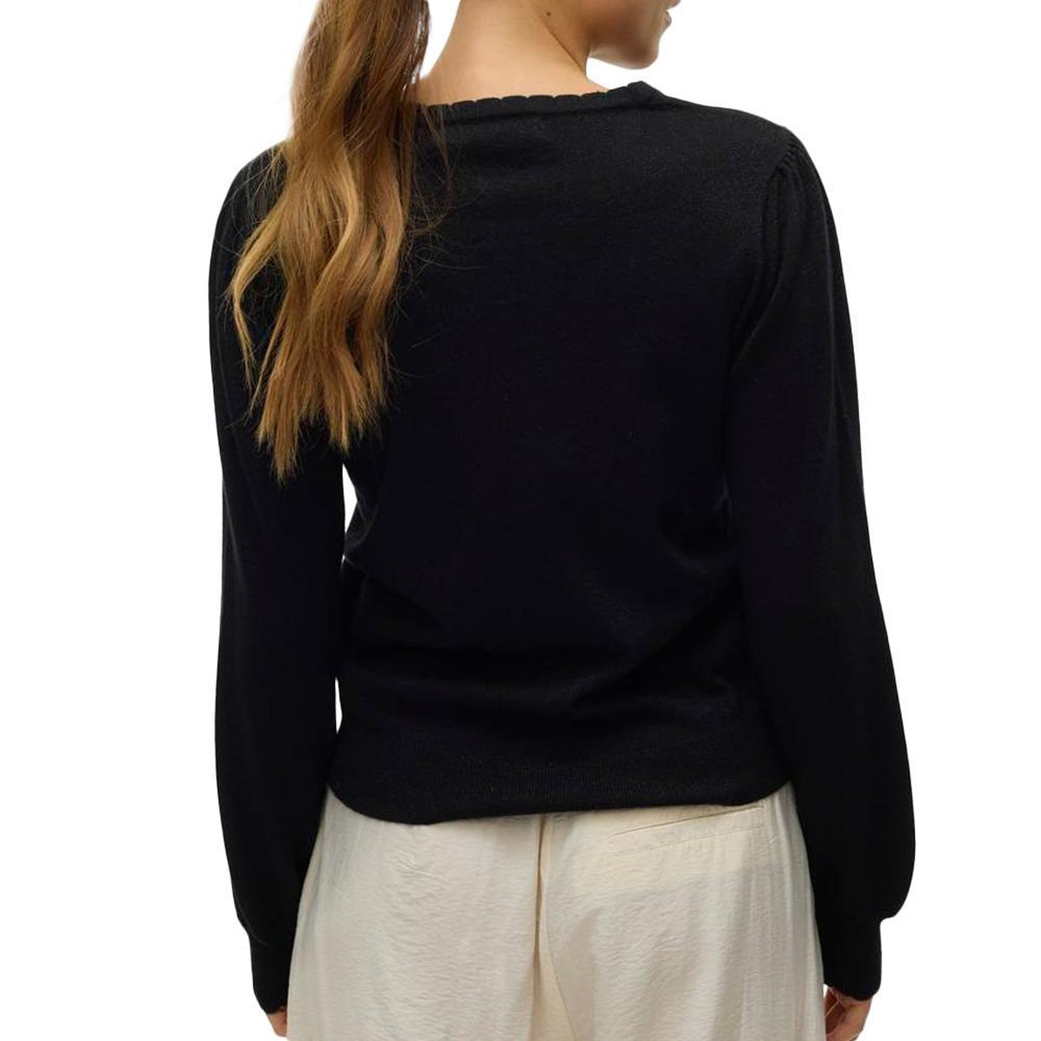Voir la diapositive 2 : Vero Moda Pull Noir Femme Vero Moda Happyshine 10