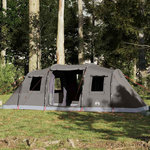 VIDAXL Tente familiale tunnel 6 personnes marron impermeable