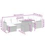 Voir la diapositive 5 : VIDAXL Salon de jardin avec coussins 8 pcs beige resine tressee