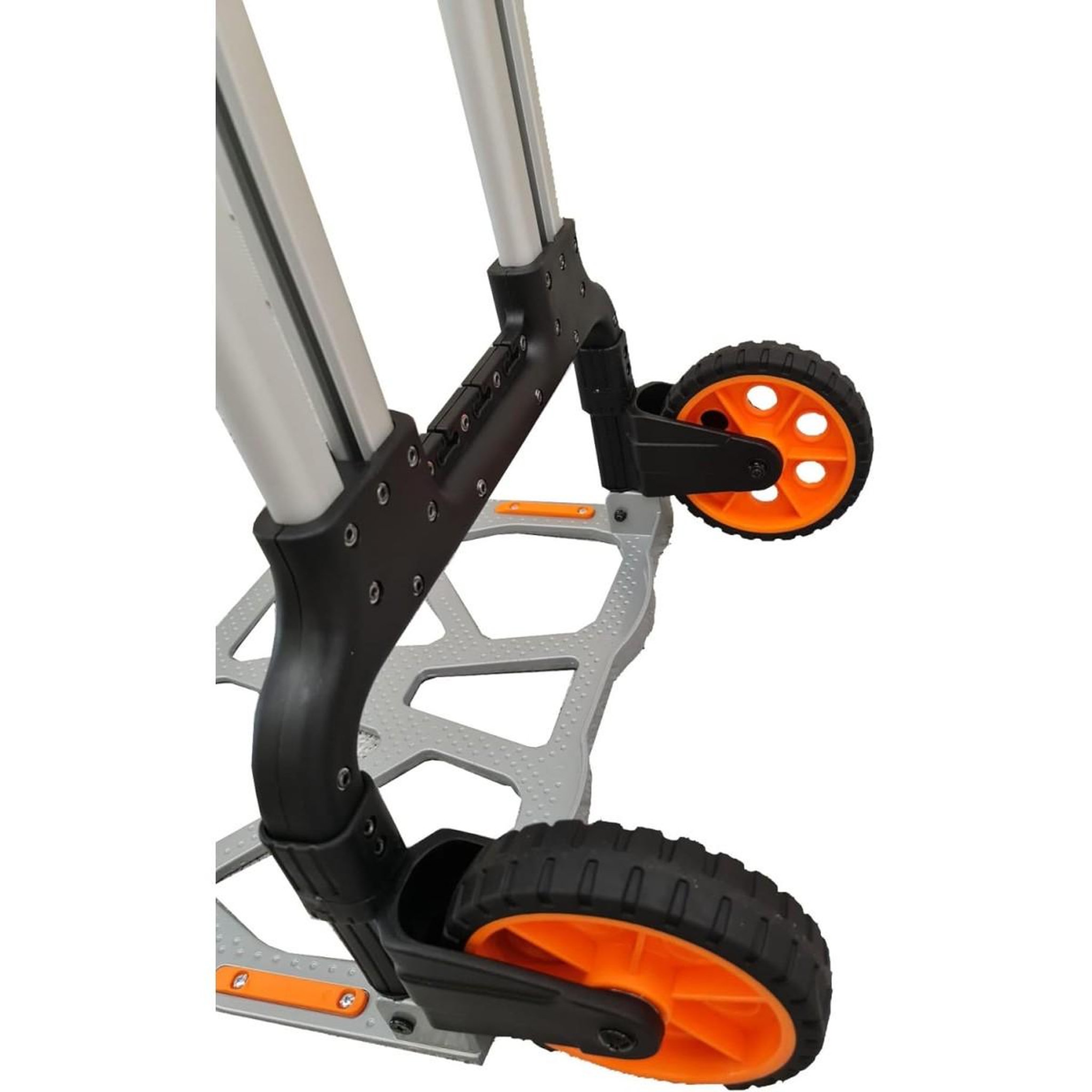 Voir la diapositive 4 : BRIXO Chariot diable pliable 125kg aluminium professionnel kompact brixo