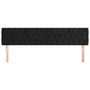 Voir la diapositive 3 : VIDAXL Tetes de lit 2 pcs Noir 100x7x78/88 cm Velours