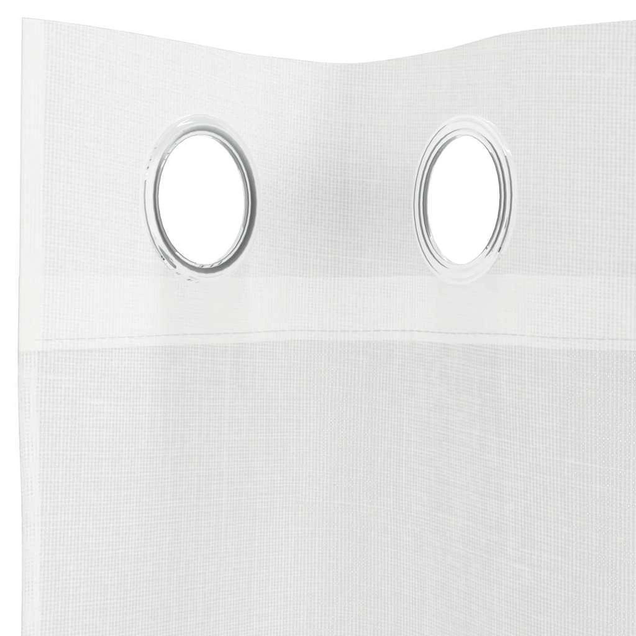 Voir la diapositive 5 : VIDAXL Rideaux en voile avec œillets 2 pcs blanc