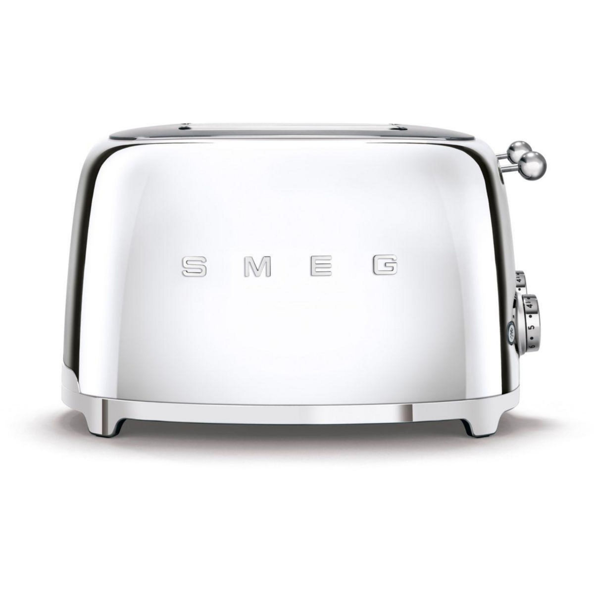 SMEG Grille-pain TSF03SSEU Toaster 4 tranches Chrome