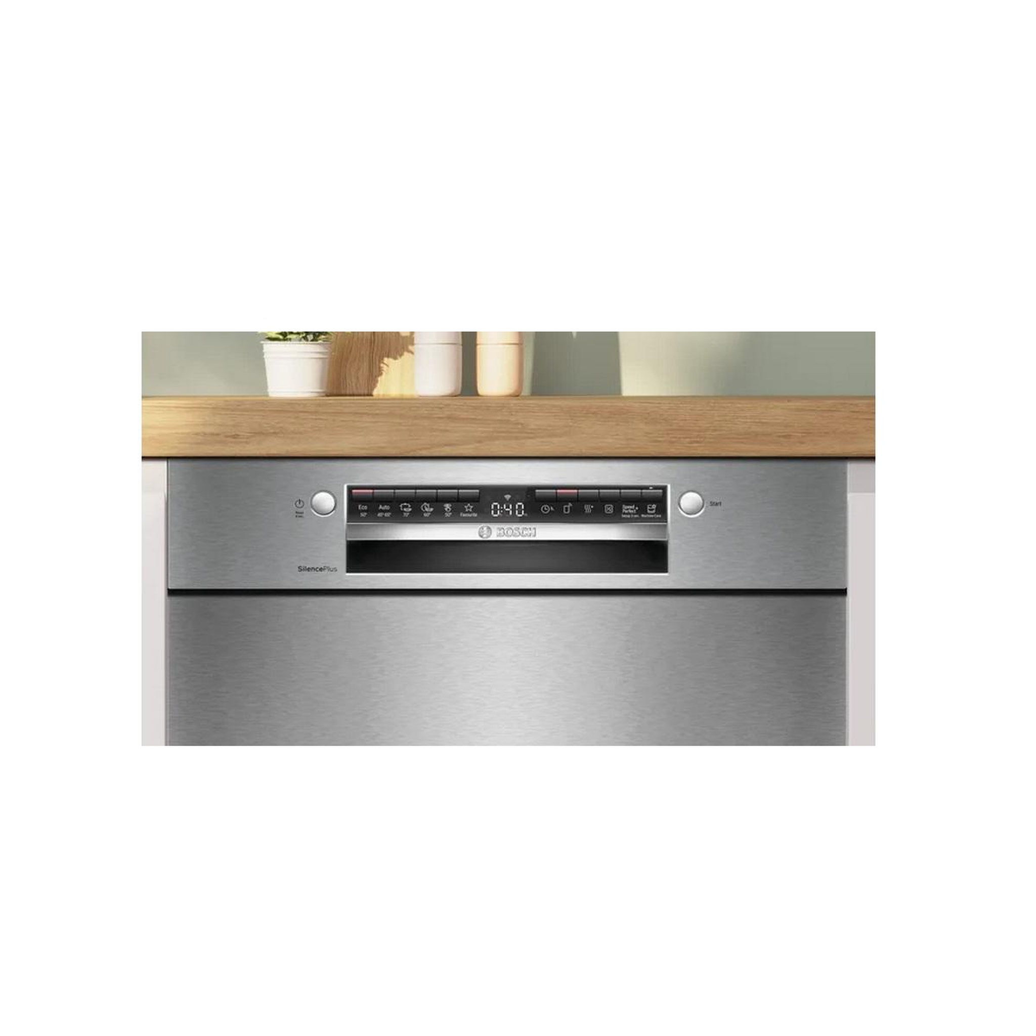 Voir la diapositive 5 : BOSCH Lave-vaisselle 60cm 14 couverts 42db intégrable avec bandeau - smu4ecs28e