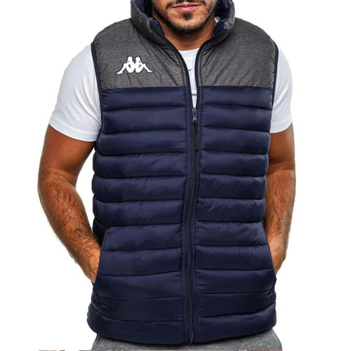 KAPPA Doudoune sans manches /Gris Homme Kappa Dattilo