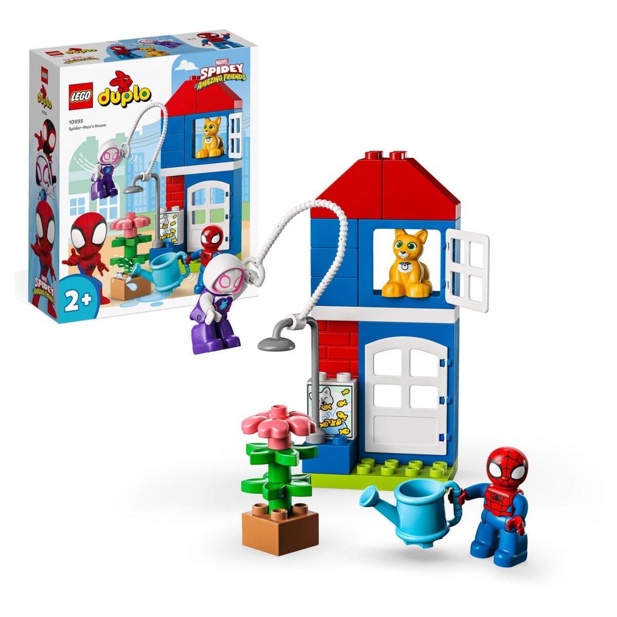 LEGO Marvel Super Heros 10995 La maison de Spider Man, Jouet Enfants 2 Ans, Spidey et ses Amis