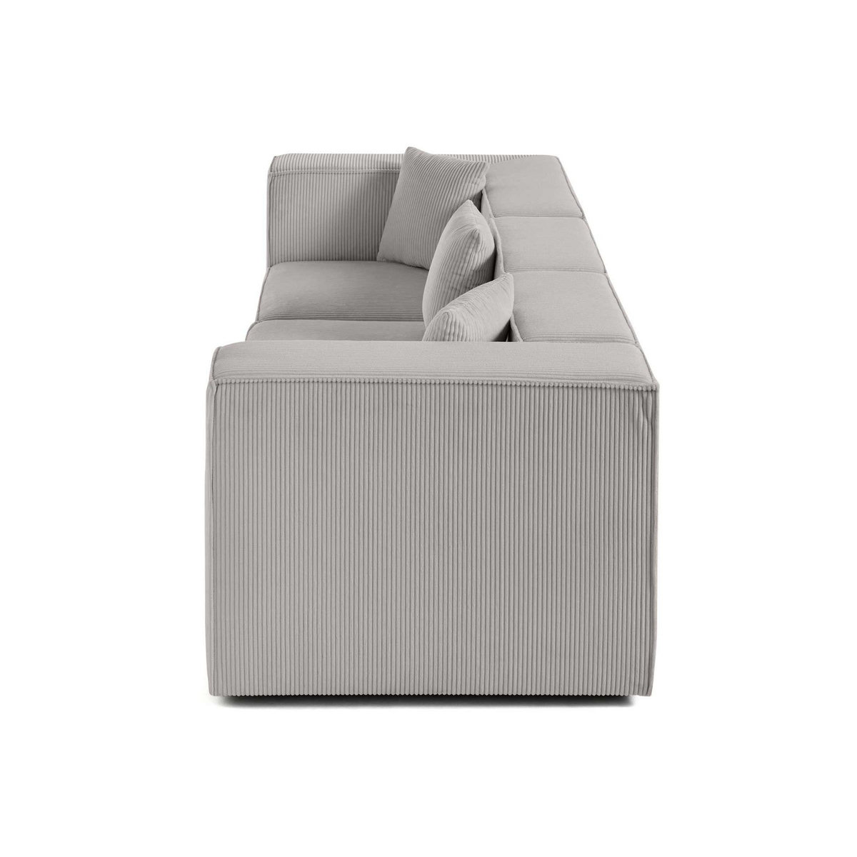 LISA DESIGN Arty - canapé modulable 3 places - en velours côtelé