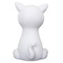 Voir la diapositive 4 : Paris Prix Lampe Veilleuse Enfant Led  Chat  19cm Blanc