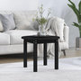 Voir la diapositive 1 : VIDAXL Table basse Noir Ø 55x45 cm Bois massif de pin