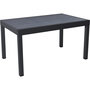 Voir la diapositive 1 : Habitat et Jardin Table de jardin en aluminium extensible  Lagos  - 140/280 x 90 x 76 cm - Noir