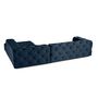 Voir la diapositive 6 : LISA DESIGN Gallata - canapé chesterfield d'angle droit - 5 places - en velours