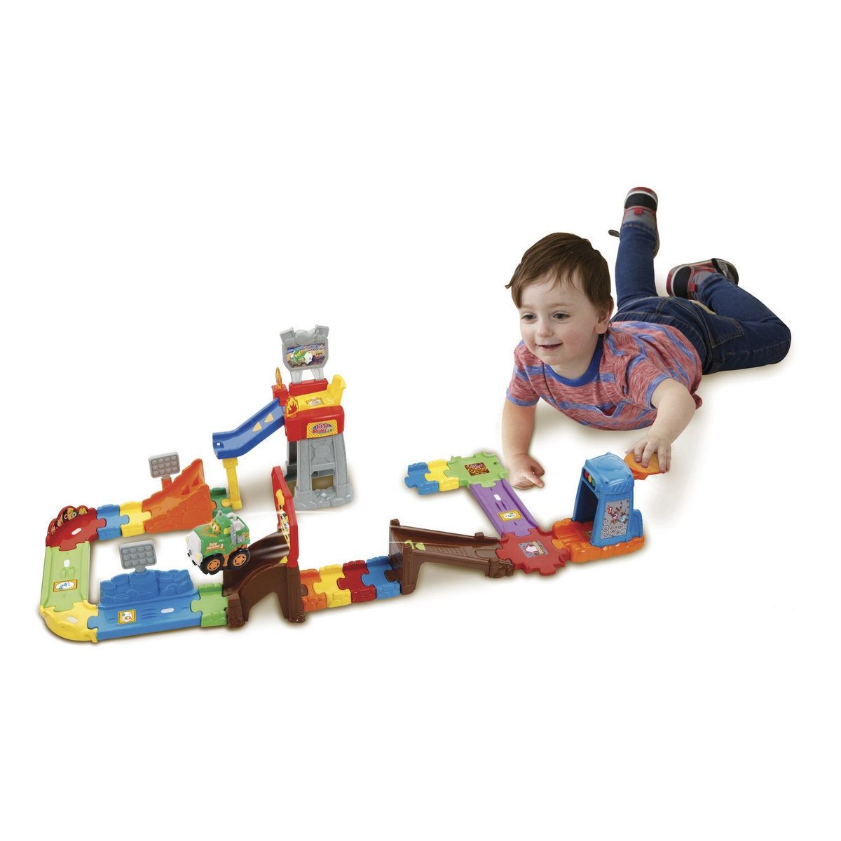 VTECH Circuit Super Cascades Push & Go (+ Peter, Super Cascadeur) - Tut Tut Bolides