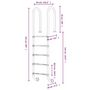Voir la diapositive 6 : VIDAXL Echelle de piscine 54x38x211 cm acier inoxydable 304