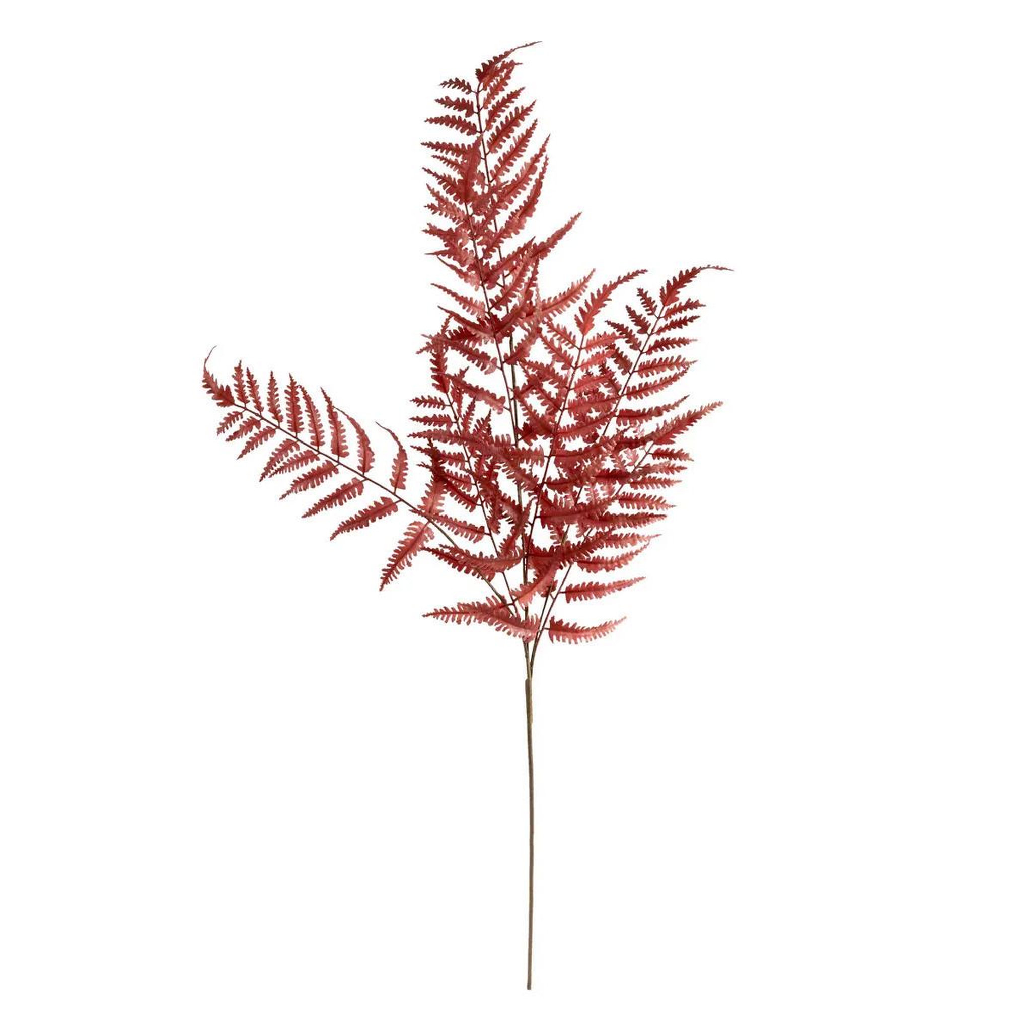 ATMOSPHERA Tige artificielle fougère  james  90cm rouge