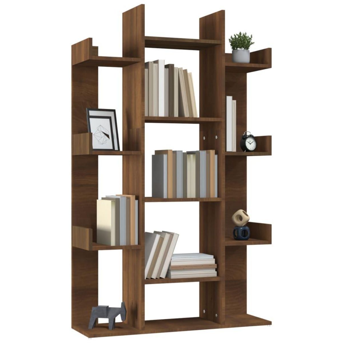 VIDAXL Bibliotheque Chene marron 86x25,5x140 cm Bois d'ingenierie