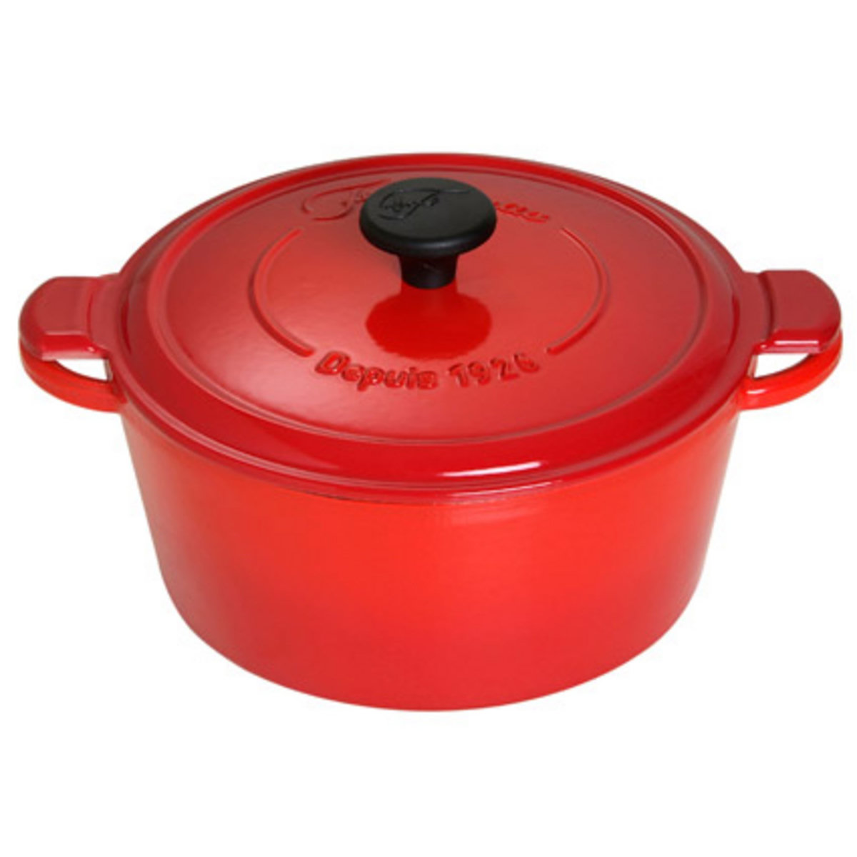 Cocotte ronde FONTIGNAC rouge 