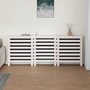 Voir la diapositive 3 : VIDAXL Cache-radiateur Blanc 210x21x85 cm Bois massif de pin