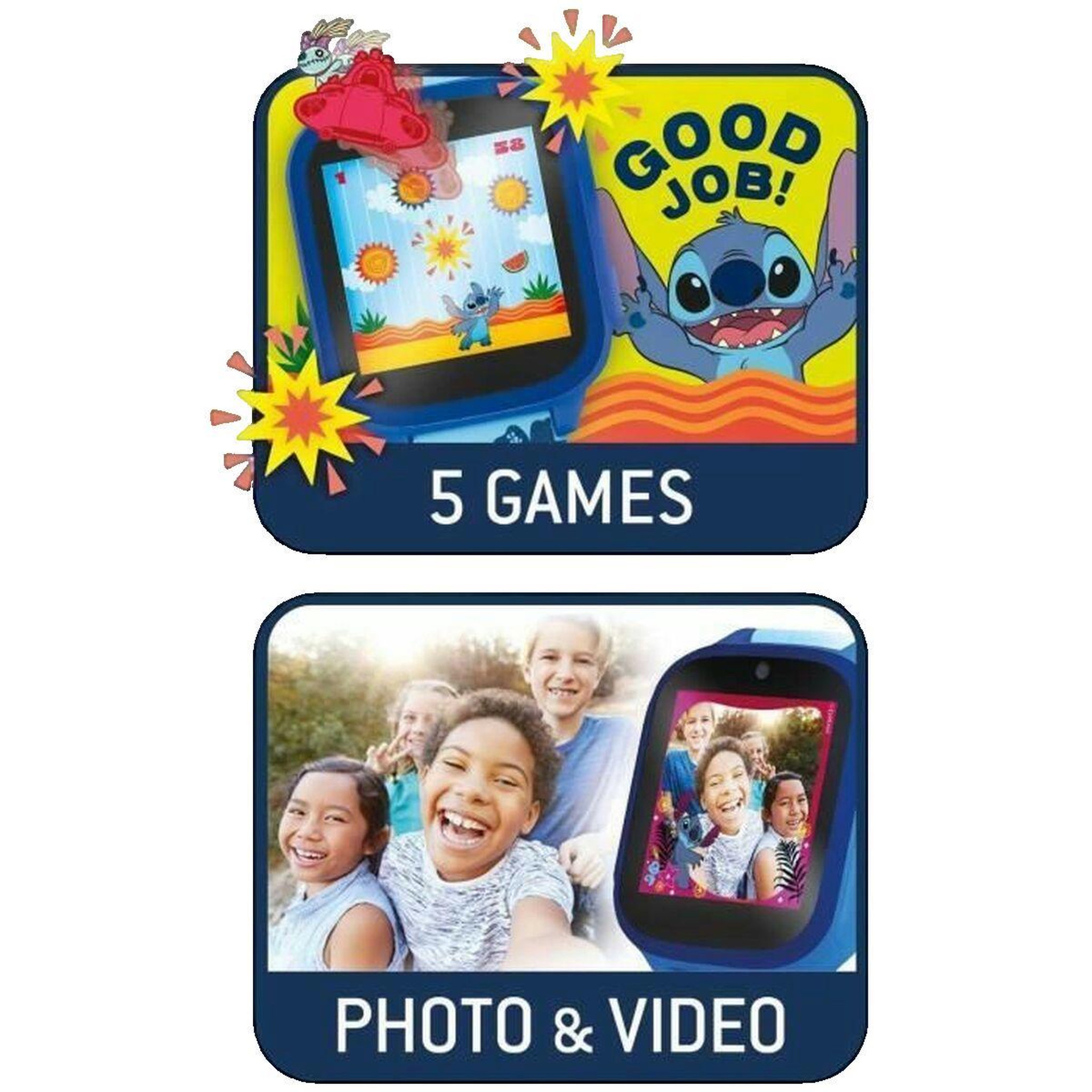 Voir la diapositive 3 : Liscianigiochi Appareil photo numérique Lisciani avec écran tactile bleu