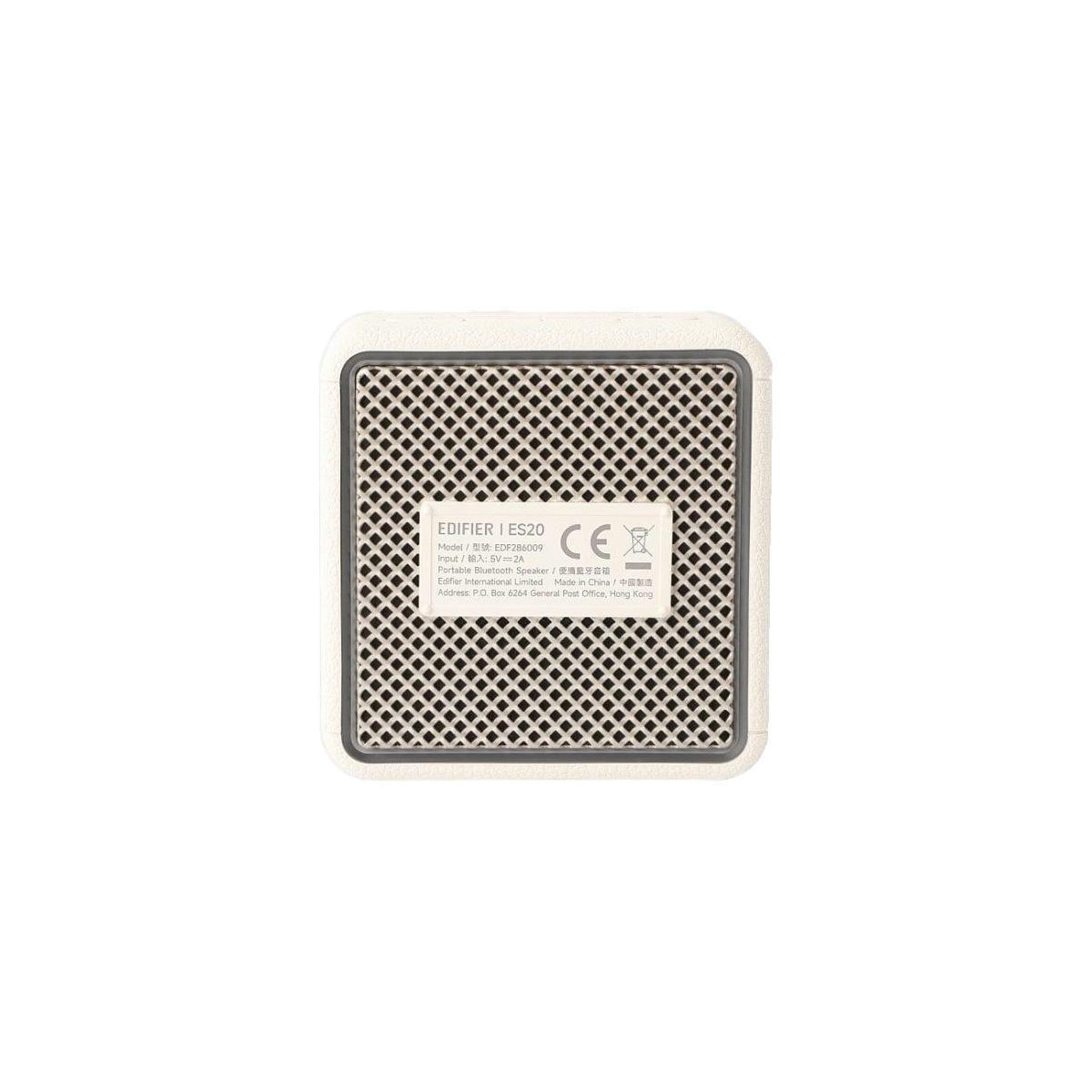 Voir la diapositive 3 : Edifier Haut-parleur portable Bluetooth Edifier ES20 ivoire