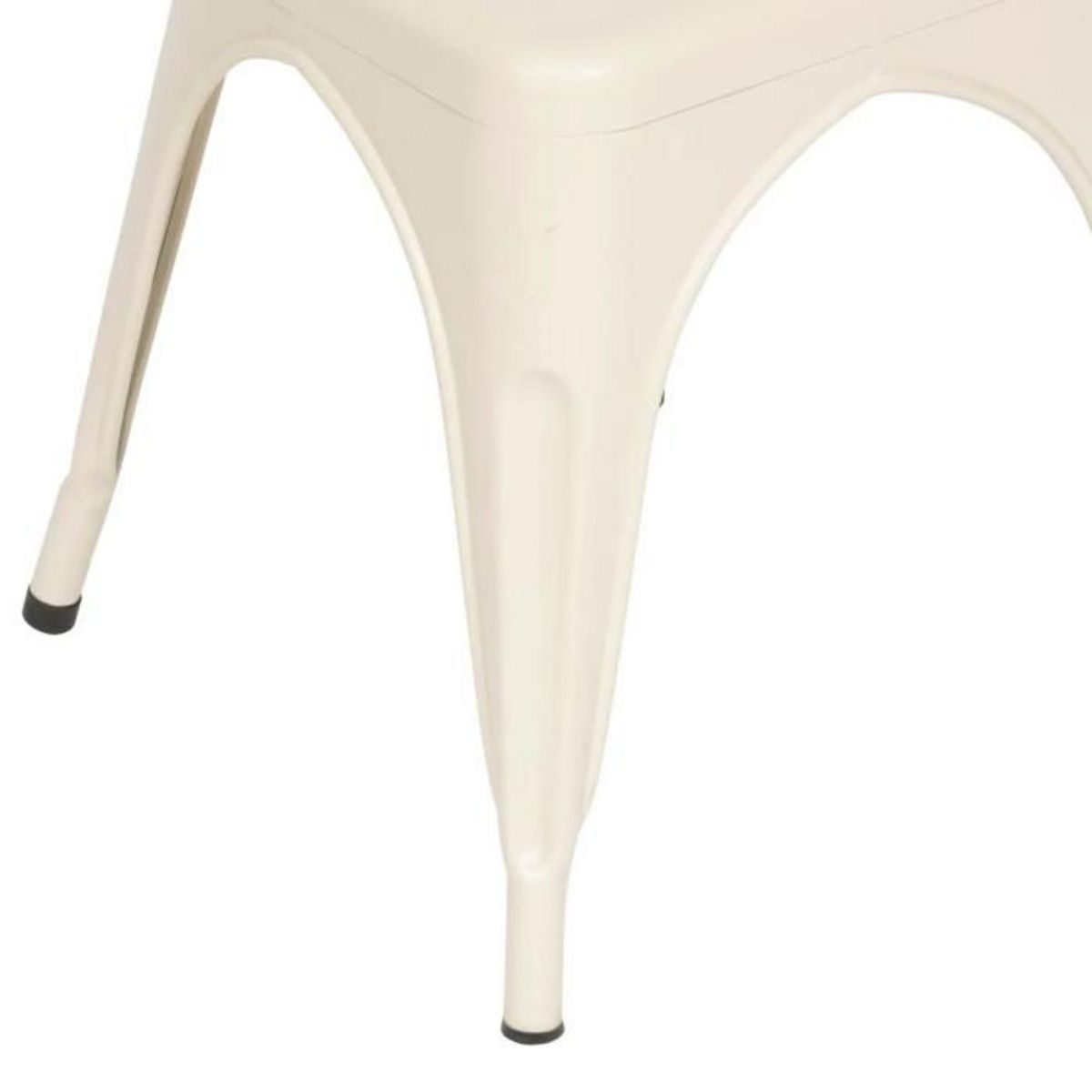 ATMOSPHERA Lot de 4 Chaises en Métal  Niko  85cm Beige