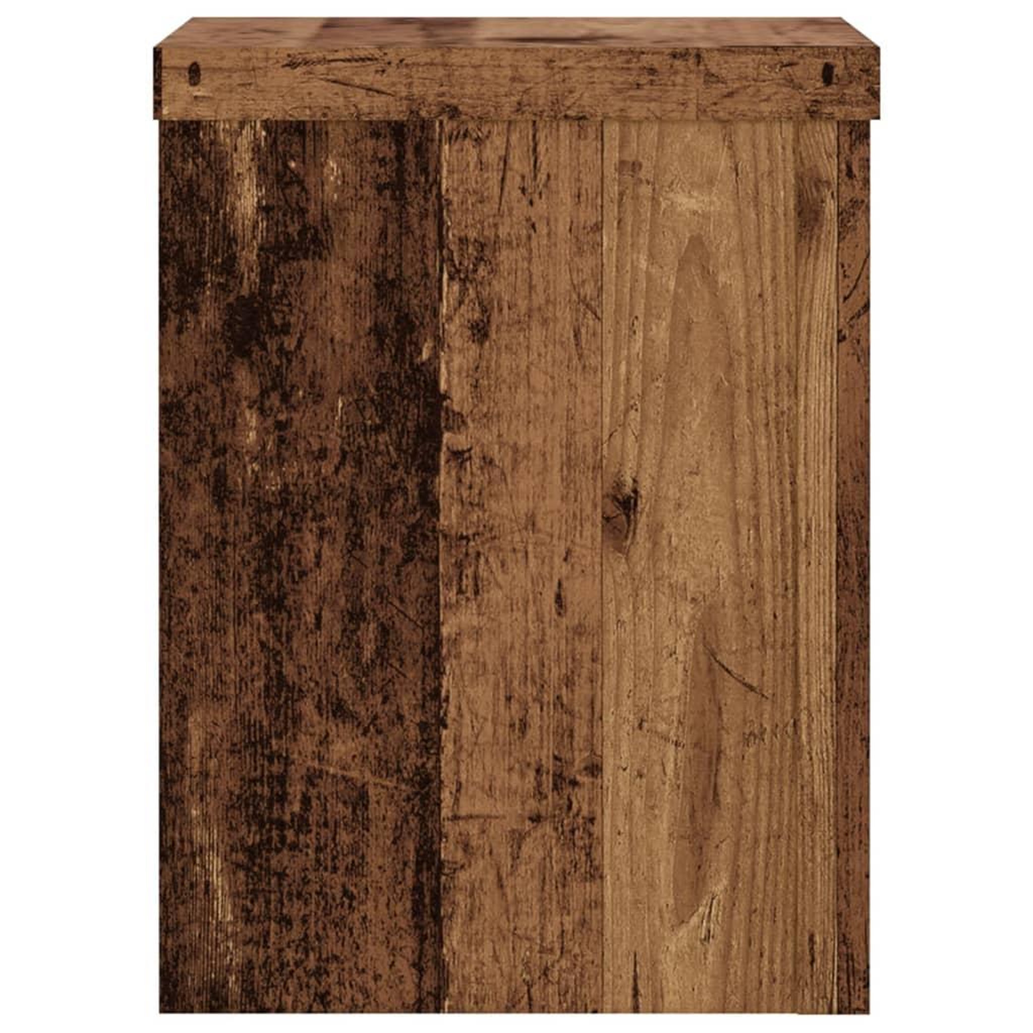 Voir la diapositive 5 : VIDAXL Supports pour plantes 2 pcs vieux bois bois d'ingenierie