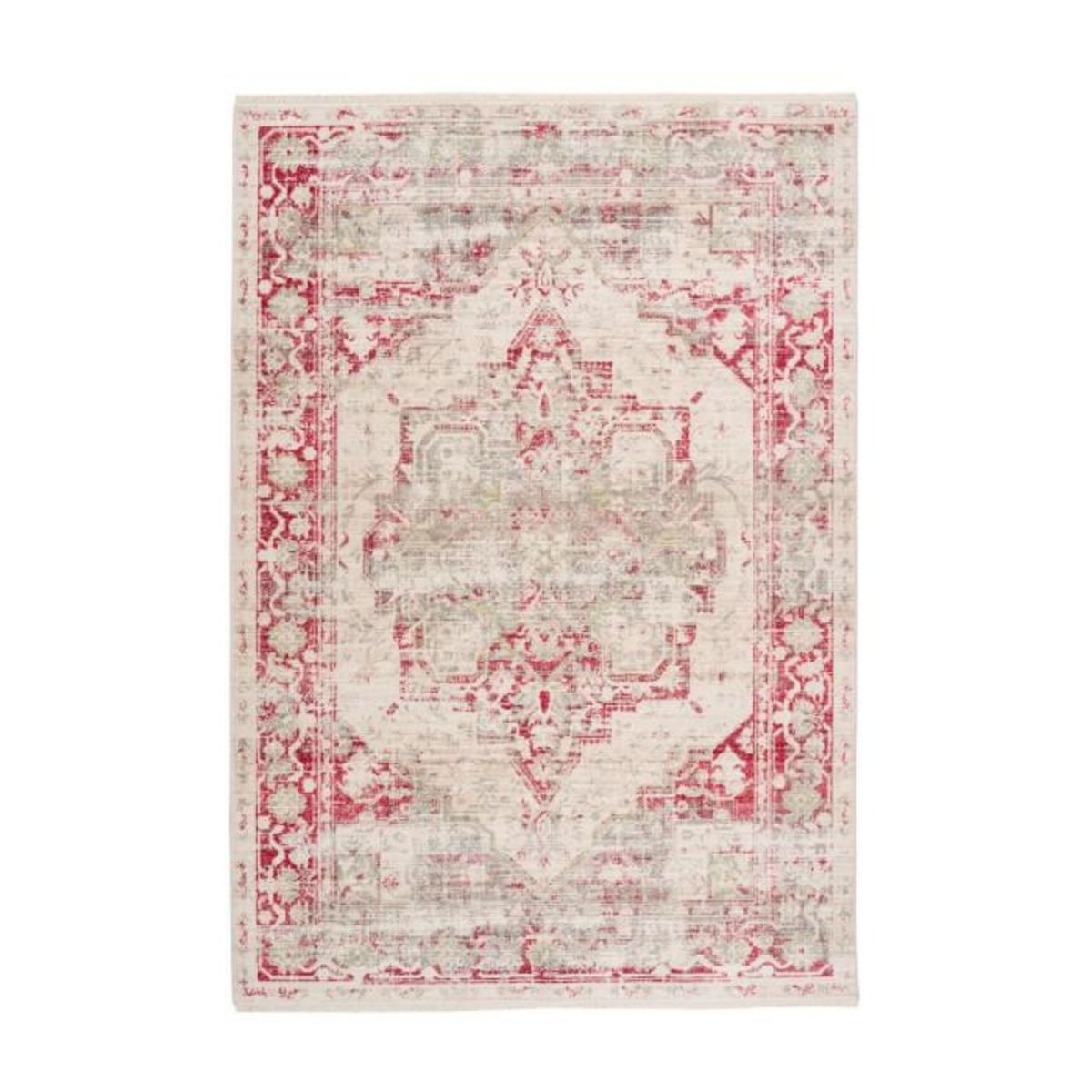 Paris Prix Tapis Vintage à Poils Courts  Baroque I  Multicolore
