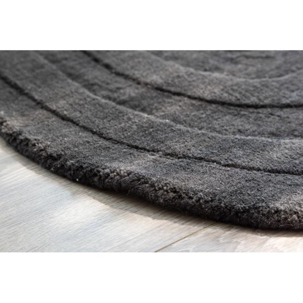 Paris Prix Tapis Demi-Rond  Nora  50x80cm Gris