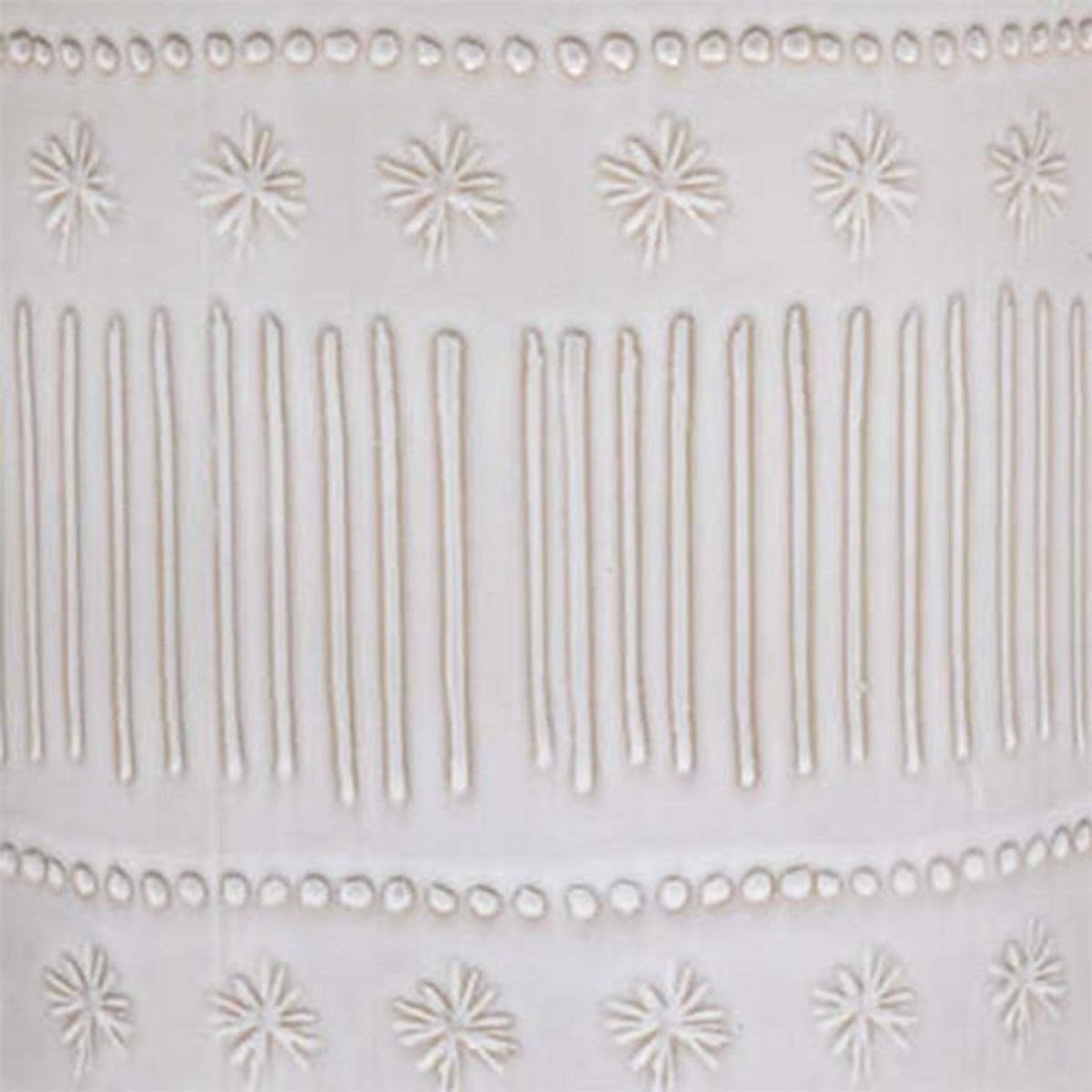 ATMOSPHERA Lot de 2 Cache-Pots Design  Carmen  25cm Ivoire