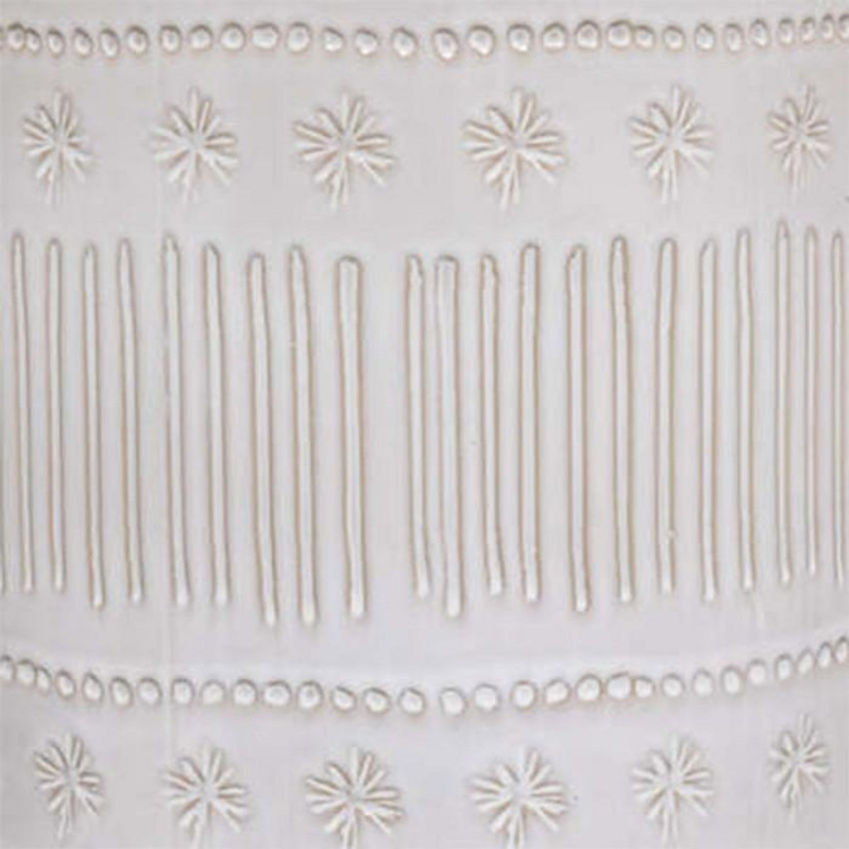 ATMOSPHERA Lot de 2 Cache-Pots Design  Carmen  25cm Ivoire