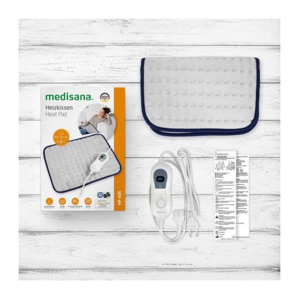 Medisana MEDISANA - HP 405 - Plaid chauffant - 3 reglages de temperature - Arret automatique apres 90 minutes