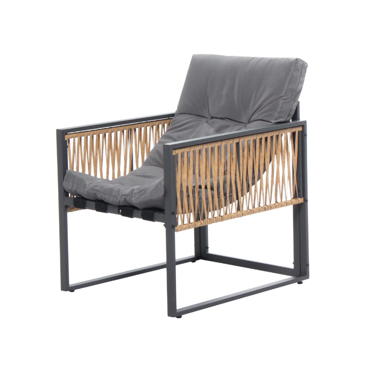 CONCEPT USINE Salon de jardin avec table 5 places TURINI