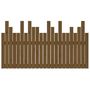 Voir la diapositive 5 : VIDAXL Tete de lit murale Marron miel 146,5x3x80 cm Bois massif de pin