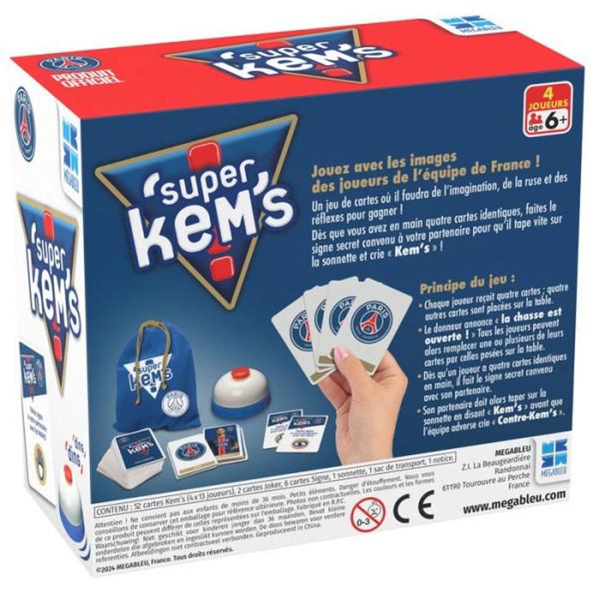 Voir la diapositive 2 : Megableu Jeu de stratégie Megableu Super Kem's PSG
