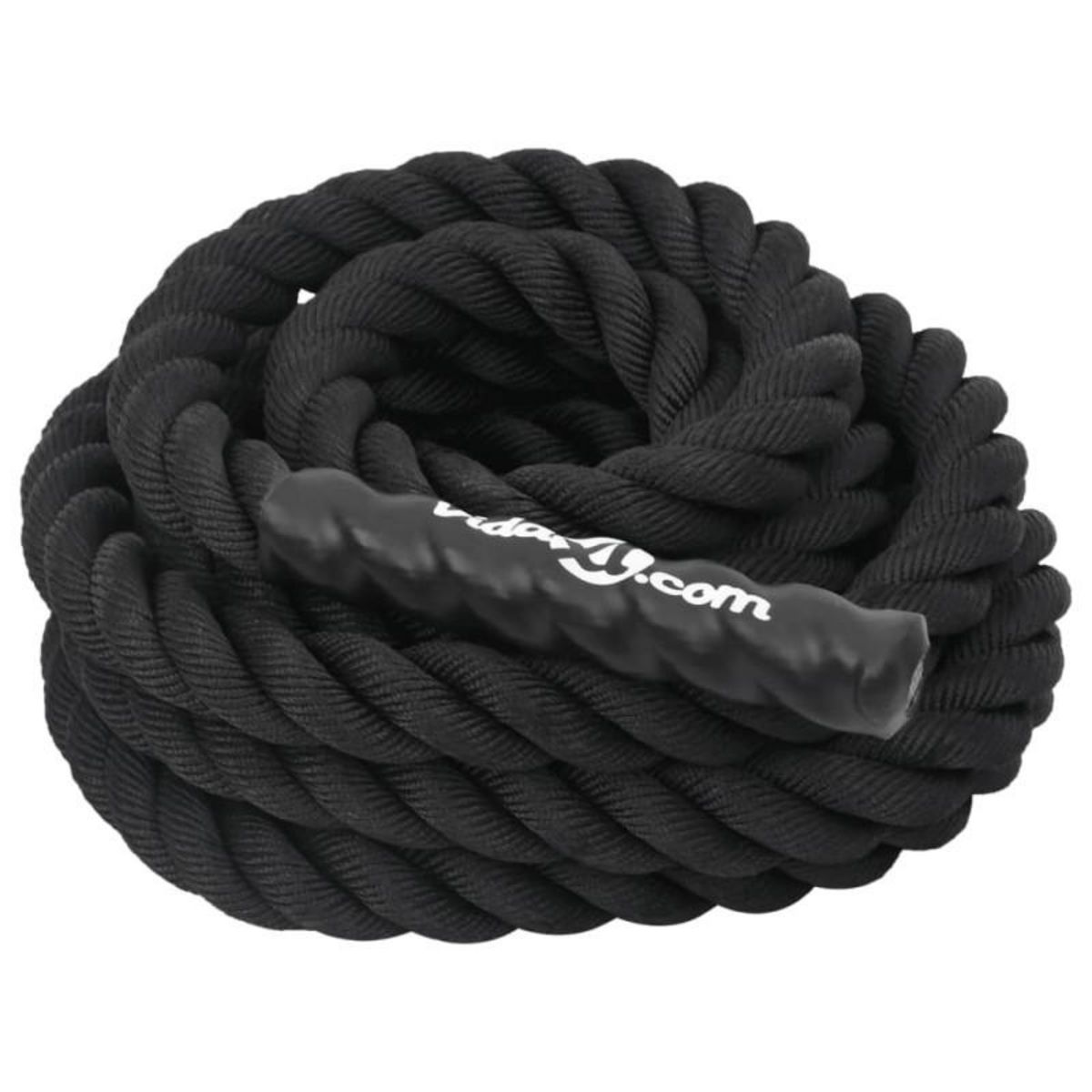 VIDAXL Corde de combat noir 9 m 6,8 kg polyester