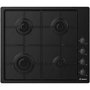 Voir la diapositive 1 : Candy Table de cuisson gaz 60cm 4 feux noir - chw6lbb