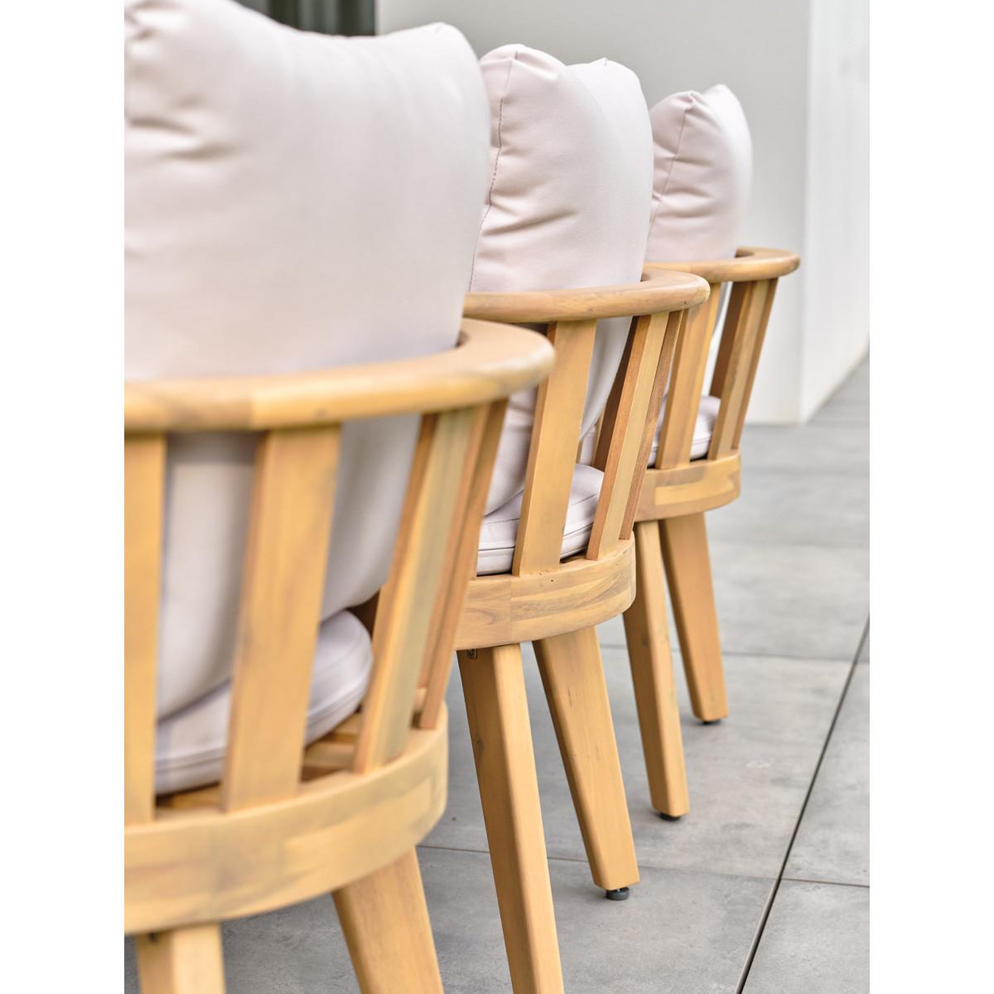 Voir la diapositive 4 : Paris Prix Ensemble Table de Jardin & 8 Fauteuils  Liso  220cm Marron